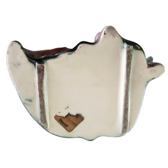 vtg HULL Giraffe & Palm Planter #115 ceramic vase - Picture 4 of 5